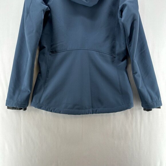 Mountain Hardwear Jacket Womens XS Softshell Sherpa Lined Hoodie Full Zip Blue - Picture 7 of 11